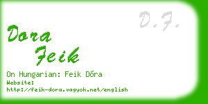 dora feik business card